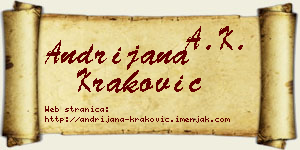 Andrijana Kraković vizit kartica
